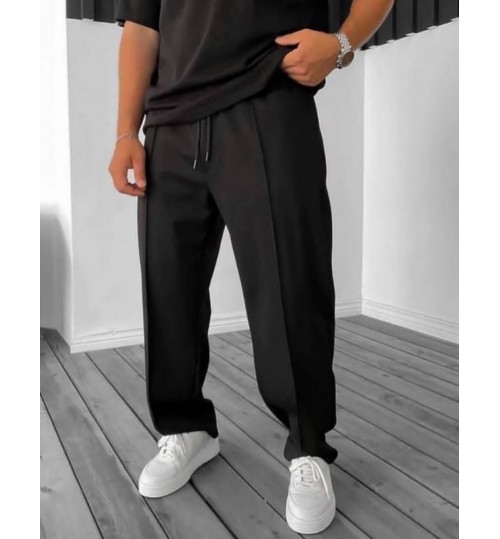 شلوار نیم بگ پارچه مازراتی