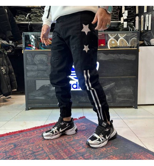 شلوار جاگر ستاره مشکی