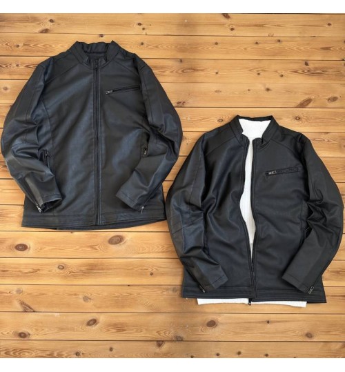 کاپشن چرم داخل خز