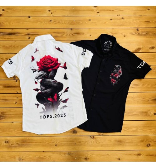 پیراهن بوگاتی گل و مار